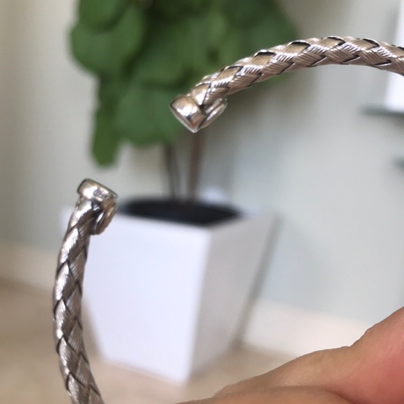 Detailed Open Ended Bangle - Picture 6 of 6